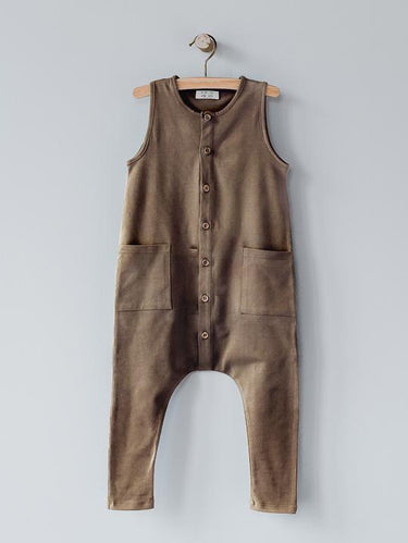 The Simple Folk Free-Range Playsuit, Walnut